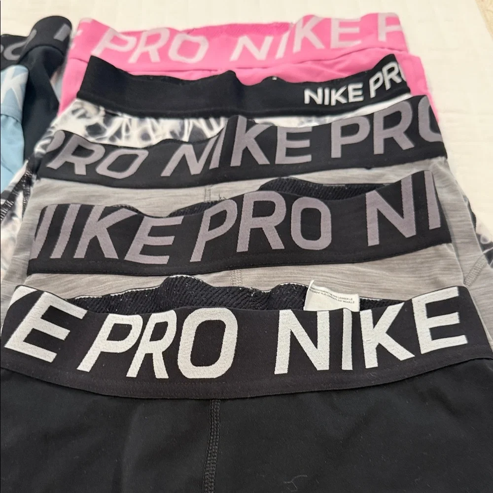 Nike Pro Women's Shorts Collection - Black, White, Pink, Blue, Gray - Picture 3 of 3